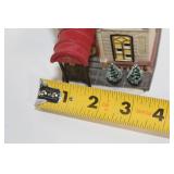 Vintage 1901 Porcelain Lighted Building with Electrical Cord