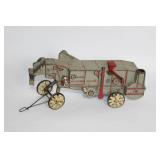 Vintage Tin Toy Tractor with Movable Parts