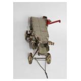 Vintage Tin Toy Tractor with Movable Parts