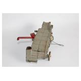 Vintage Tin Toy Tractor with Movable Parts