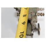 Vintage Tin Toy Tractor with Movable Parts