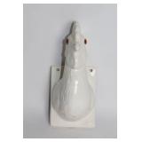 Vintage Ceramic Rooster Wall Hook