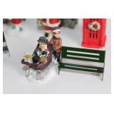 Holiday Village Figurine Set with Christmas Characters