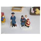 Holiday Village Figurine Set with Christmas Characters