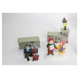 Holiday Village Figurine Set with Christmas Characters