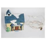 American Porcelain Collectible Light-up Post Office Decoration