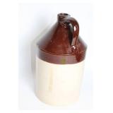 Vintage Stoneware Jug with Brown Glaze