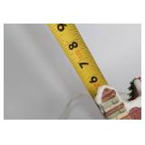 Snow-Covered Ceramic Holiday House with Lights