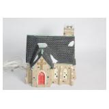 Vintage Ceramic Illuminated Christmas Church Decor