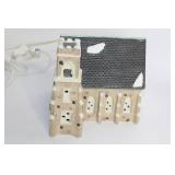 Vintage Ceramic Illuminated Christmas Church Decor