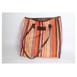 World Vision Striped Canvas Tote Bag