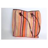 World Vision Striped Canvas Tote Bag