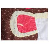 Lot of 3 Hand-Crafted Child Size Quilts with Applique Designs