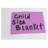 Set of Child Size Hand-Crocheted Blankets with Decorative Pillow