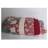 Handcrafted 90x90 Queen Size Floral Quilt