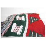 Set of 3 Decorative Blankets - Child Size, Holiday, and Sunflower Designs