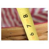 Longaberger Handmade Woven Basket with Fabric Liner