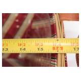 Longaberger Handmade Woven Basket with Fabric Liner