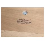 Longaberger Handmade Picnic Basket with Lid