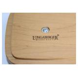 Longaberger Handwoven Basket with Lid and Fabric Liner