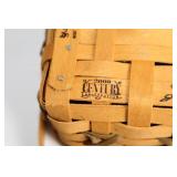 Longaberger Handwoven Basket with Lid and Fabric Liner