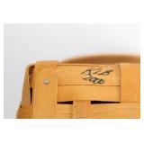 Longaberger Handwoven Basket with Lid and Fabric Liner