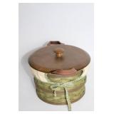 Longaberger WoodCrafts Basket with Lid and Handles