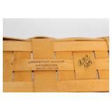 Longaberger Handwoven Basket with Fabric Liner