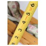 Longaberger Handwoven Basket with Fabric Liner