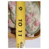 Longaberger Handwoven Basket with Fabric Liner