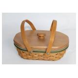 Longaberger 2006 Tree Trimming Basket with Woodcraft Top