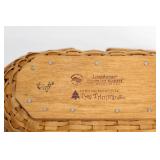 Longaberger 2006 Tree Trimming Basket with Woodcraft Top