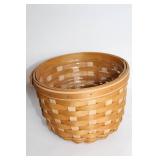Longaberger Large Handmade Basket with Protector