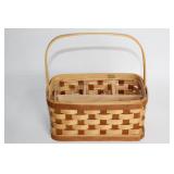 Longaberger Handmade Basket with Divider Insert