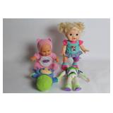 Set of 4 Assorted Baby Dolls and Plush Toys