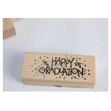 Collection of Assorted Rubber Stamps with Wooden Blocks - Holiday and Floral Themes