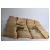 Vintage Philippines Landscape Embroidered Textile Art