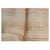 Vintage Philippines Landscape Embroidered Textile Art