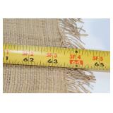 Vintage 1945 Philippines Handwoven Map Tapestry