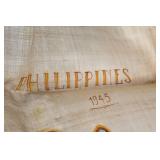 Vintage 1945 Philippines Silk Map Scarf