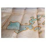Vintage 1945 Philippines Silk Map Scarf