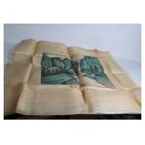 Vintage Handwoven Tapestry of Waterfall Scenery - 33" x 36"