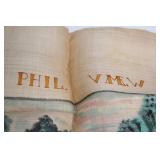 Vintage Handwoven Tapestry of Waterfall Scenery - 33" x 36"