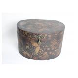 Set of 2 Decorative Floral Pattern Storage Boxes