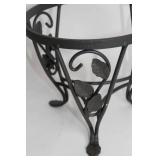 Longaberger Metal Plant Stand with Leaf Design