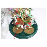 Assorted Holiday Decor Collection with Mini Tree and Ornaments