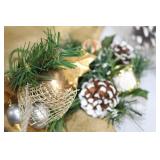 Assorted Holiday Decor Collection with Mini Tree and Ornaments