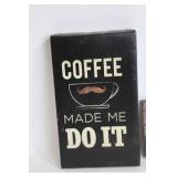 Set of 2 Decorative Wall Plaques - Coffee and Friendship Themes