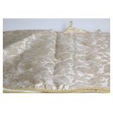 Martha Stewart Everyday Holiday Tree Skirt in Gold Paisley