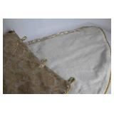 Martha Stewart Everyday Holiday Tree Skirt in Gold Paisley
